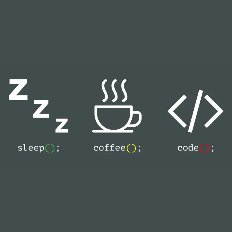 Code Kaffee Schlaf Trio