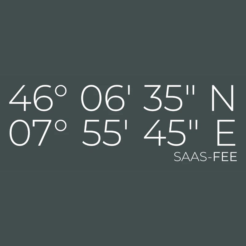 Coordinates Saas-Fee