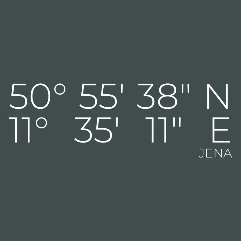 Coordinates Jena, Thuringia