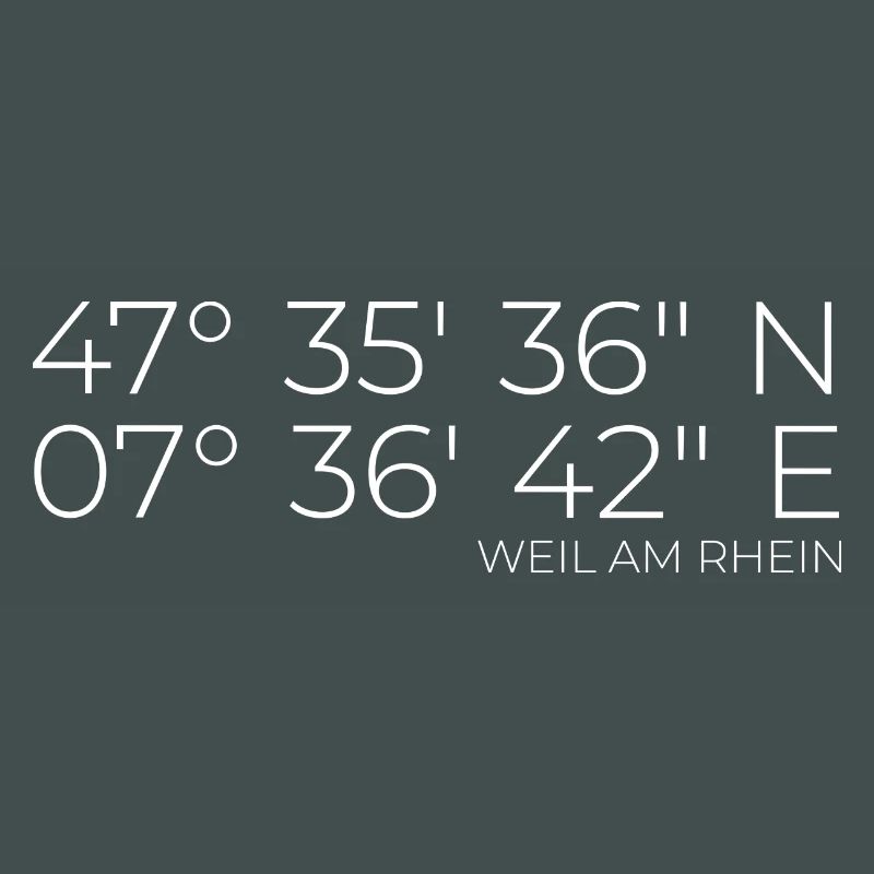 coordinates Weil am Rhein