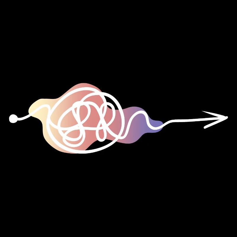 Pastel Lines Arrow Design