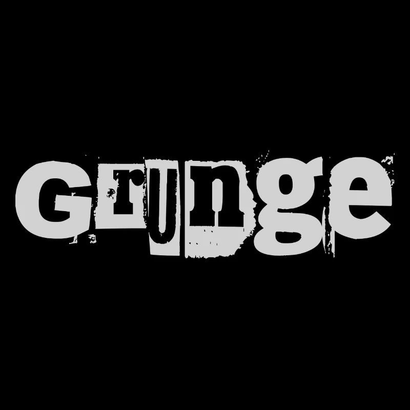 Grunge music distressed logo design