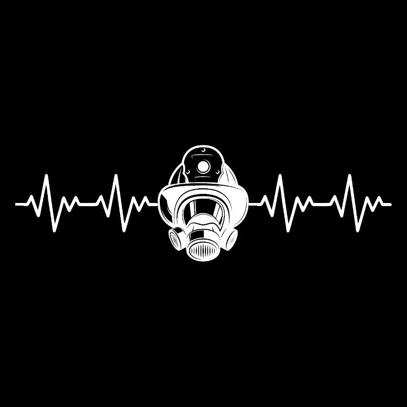 Firefighter Fire Brigade ECG Heartbeat