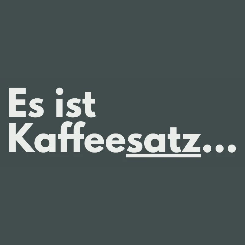 C’est une faute de conception de marc de café