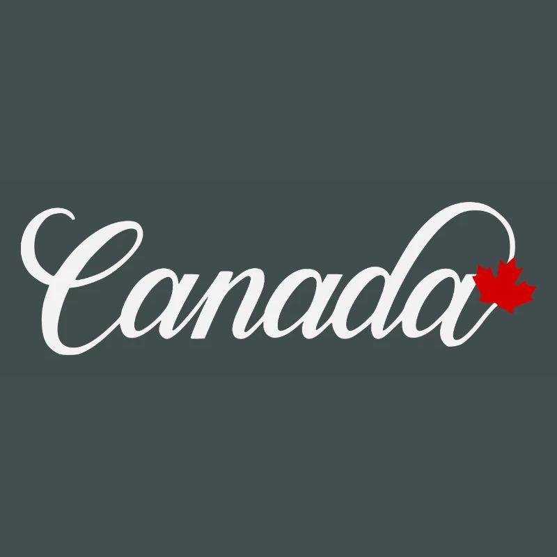Canada Script mit Ahornblatt