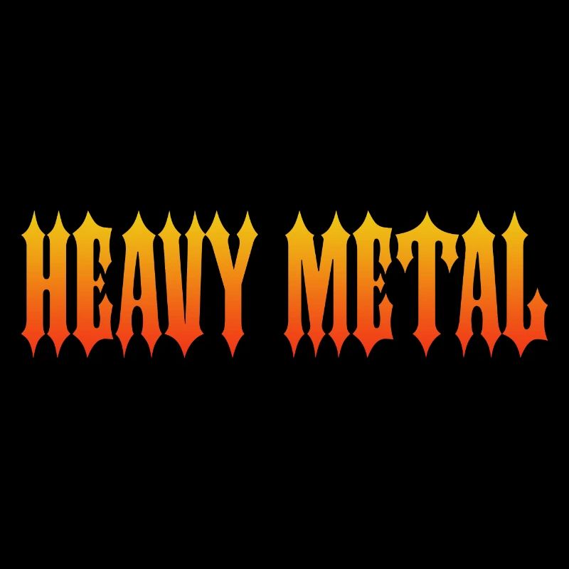 HEAVY METAL-GOTHIC FIRE TEXT