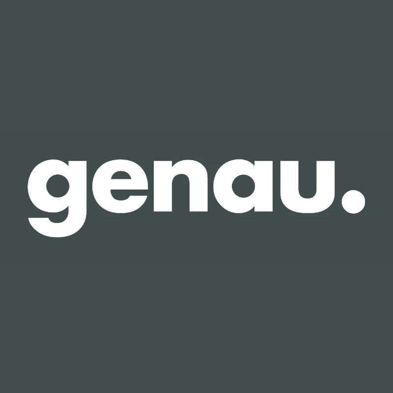 genau.
