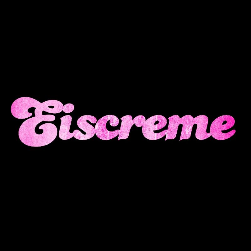 Eiscreme pink Erdbeereis Eis Fan Sommerzeit Urlaub