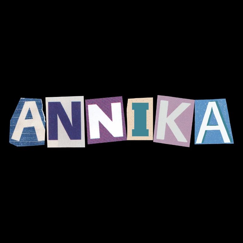 Annika Mädchenname Geschenk Herz Design