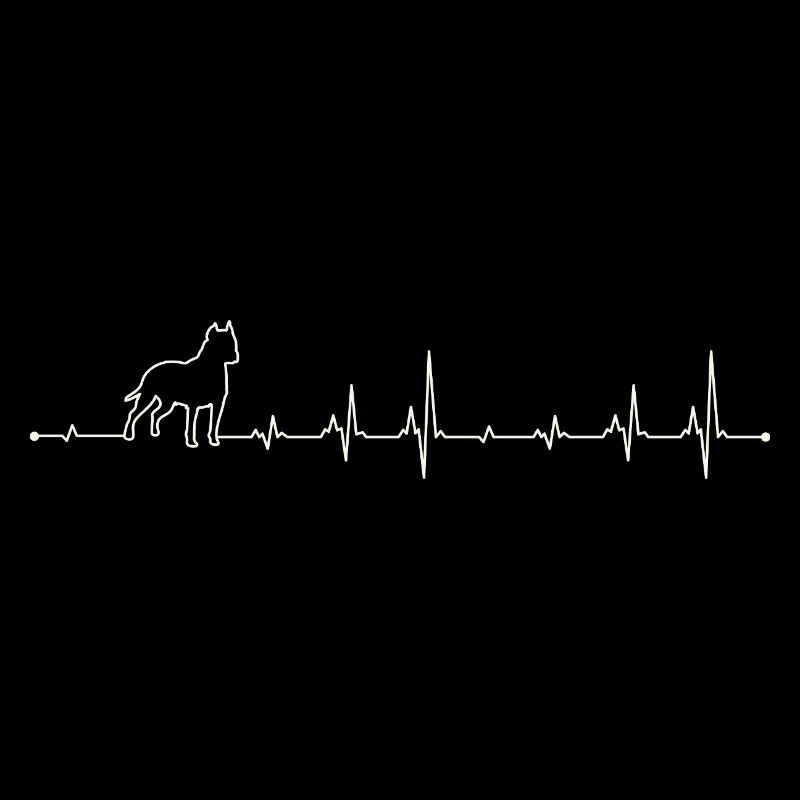 Pferde-Herzschlag-Silhouette