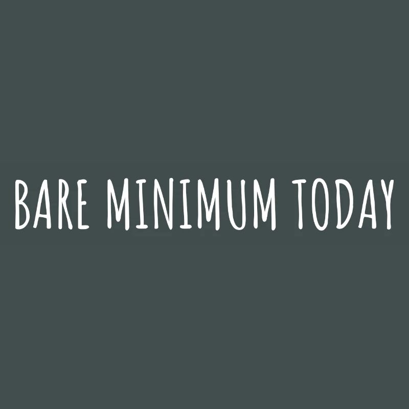 DAS ABSOLUTE MINIMUM HEUTE