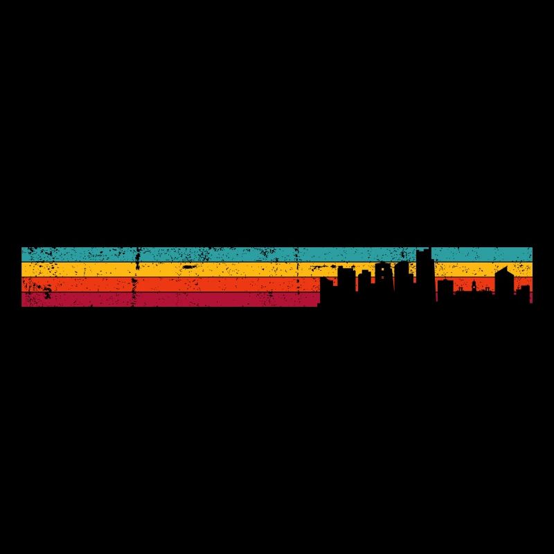 Sunset Skyline Stripes