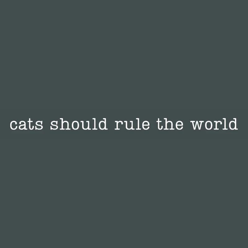 Les chats devraient dominer le monde