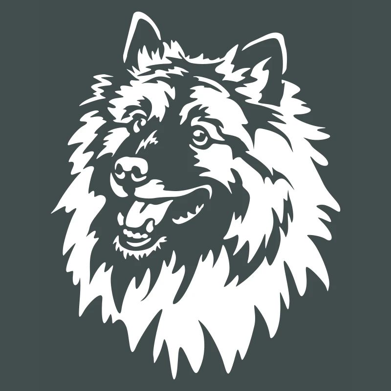 Wolfsspitz Head "Black Edition"