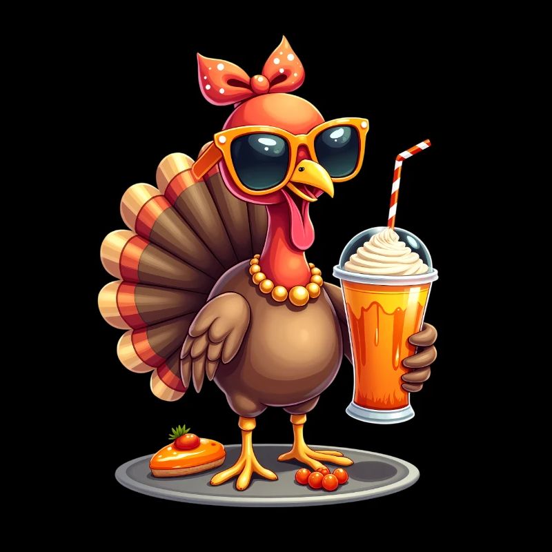 Thanksgiving Turkey with Sunglasses