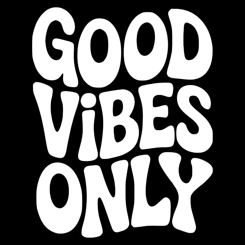 Vibing Typographie en blanc