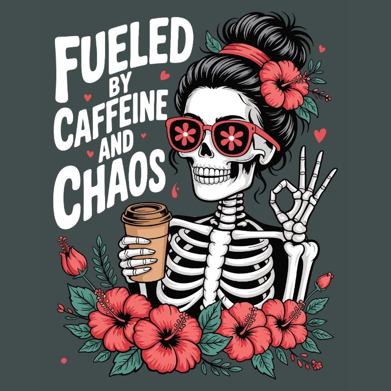 Mutter Koffein Mutter Skelett Kaffee