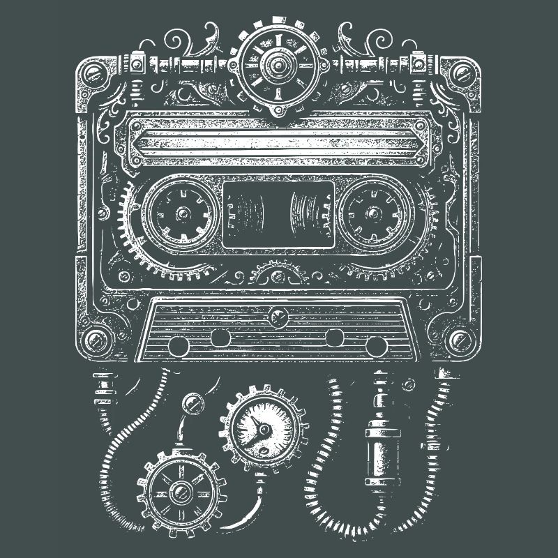 Steampunk Cassette Clockwork