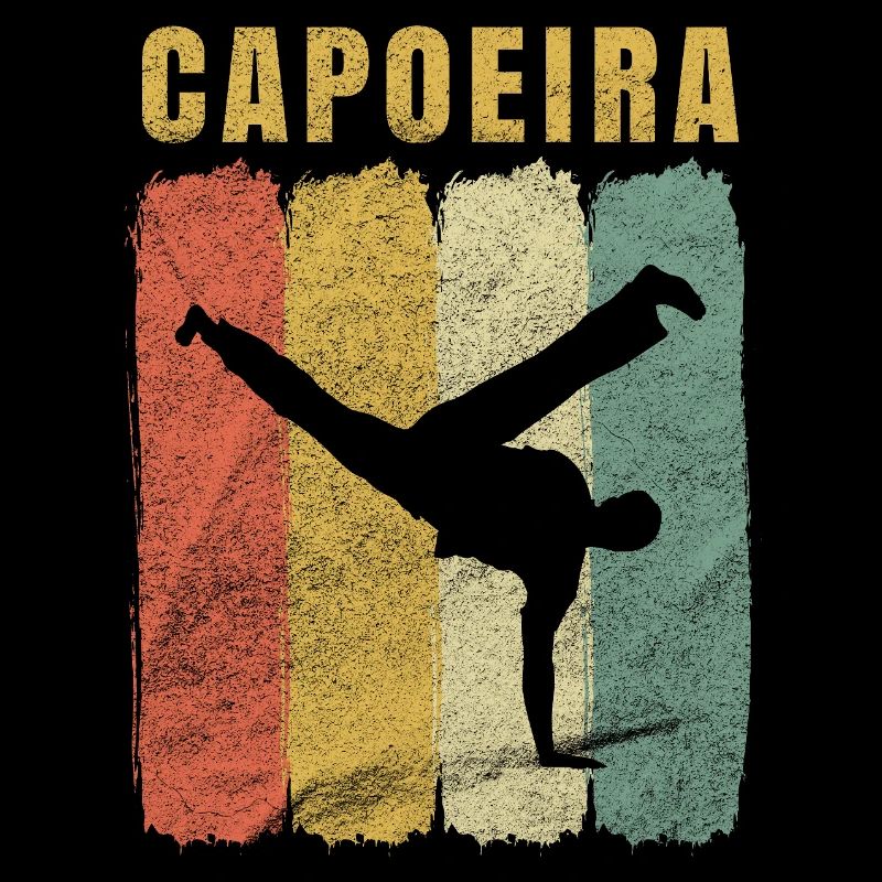 Capoeira Regenbogen Silhouette