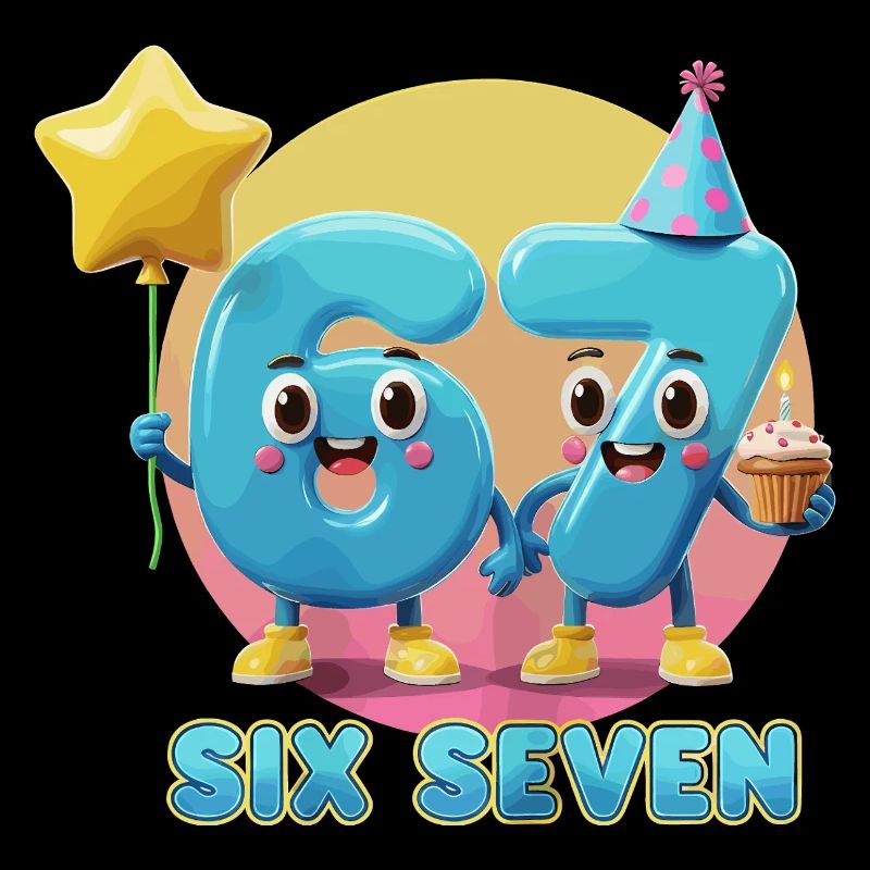 Six Seven 6-7 67 Funny Cute Gift