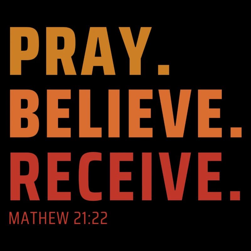 Pray Believe Receive Gradient