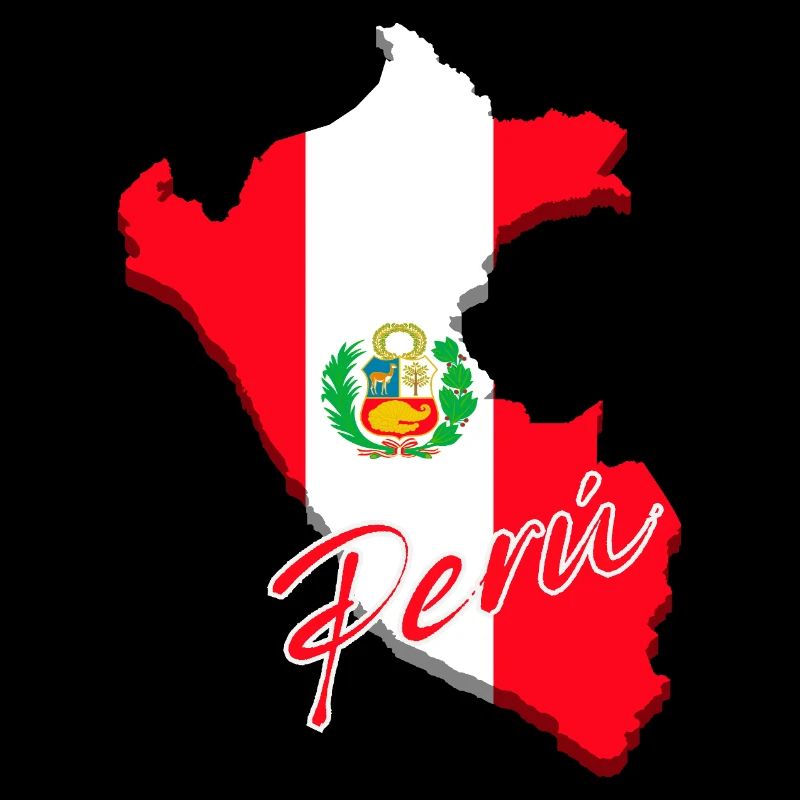 Drapeau du Pérou, carte drapeau du Pérou