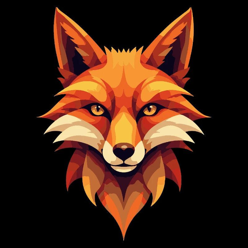 Geometrischer Glutfuchs