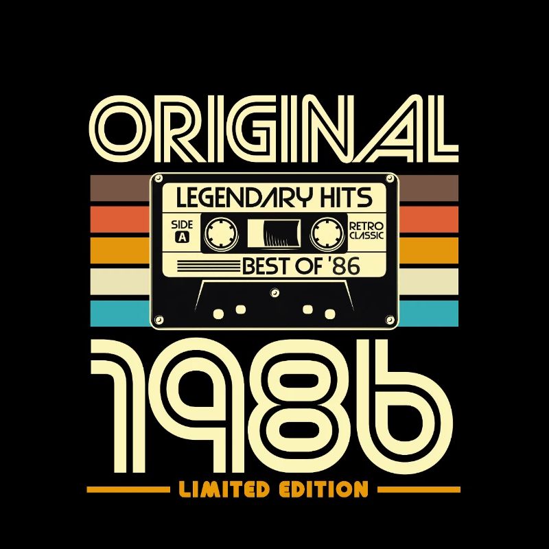 Original 1986 Cassette Rétro Édition Limitée