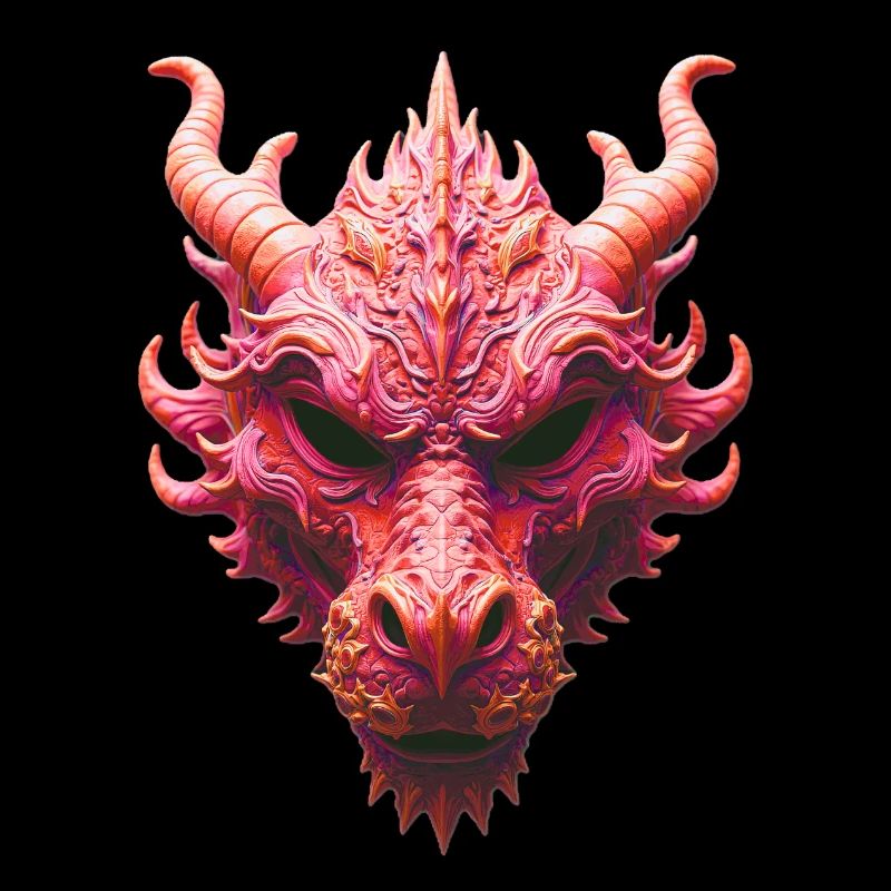 Aurora Rote Drachenmaske