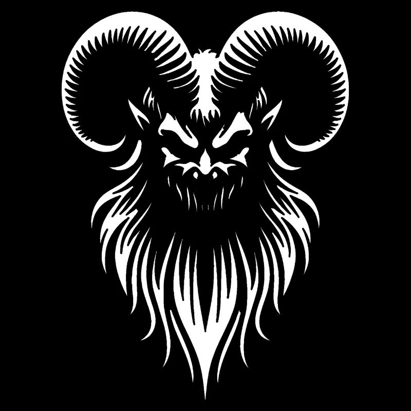 Dämonen Widderkopf - Gothic Ziegenbock Okkult