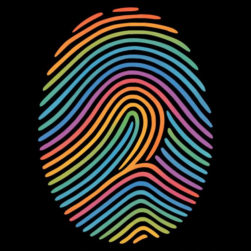 Rainbow Fingerprint Pattern | Diversity