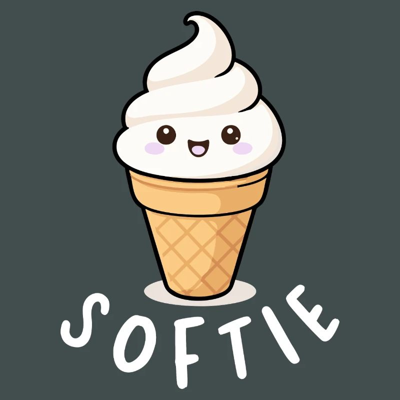 Softie Softeis Liebe Minimal Statement