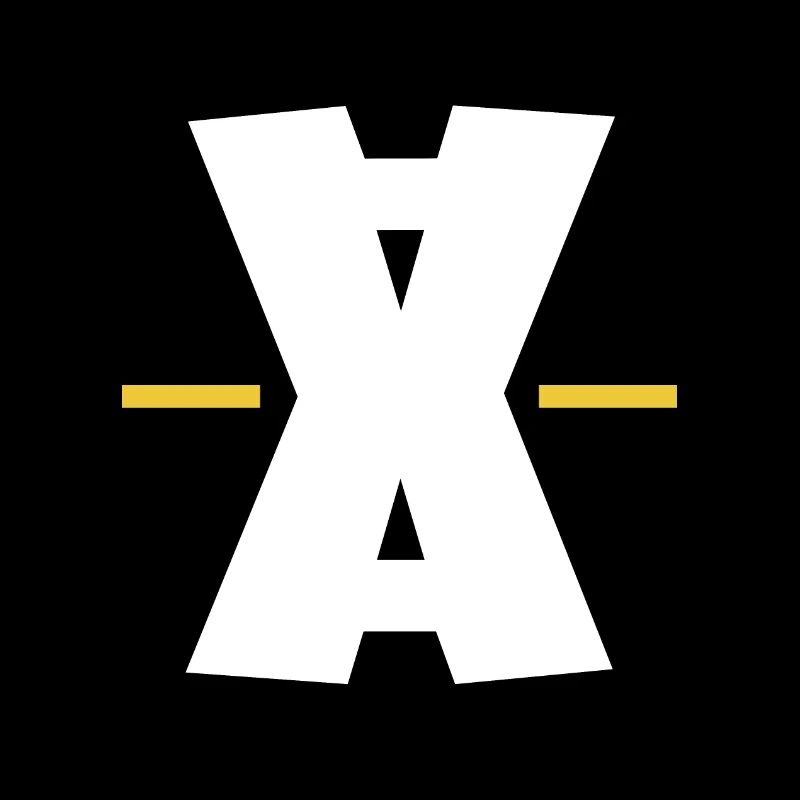 Art numérique Double X dash