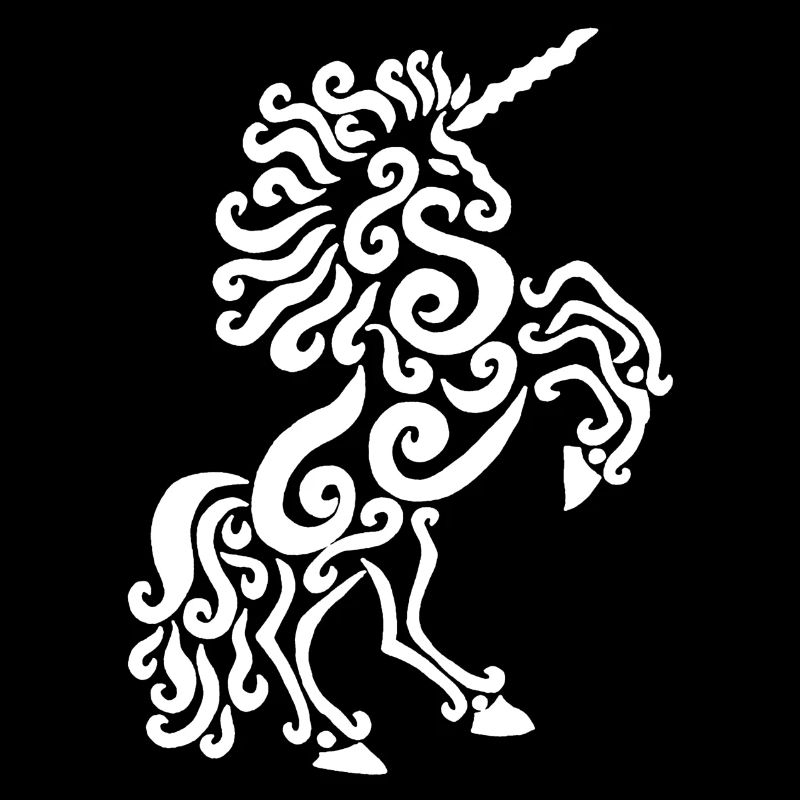 Einhorn Pferd (weiß)