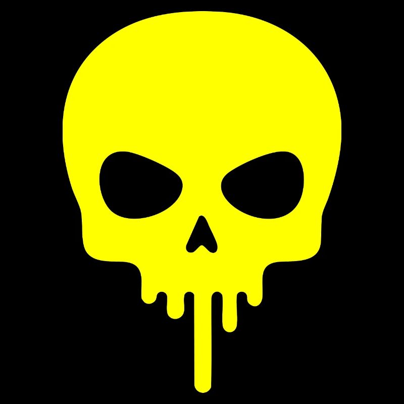 Neonschädel tropft