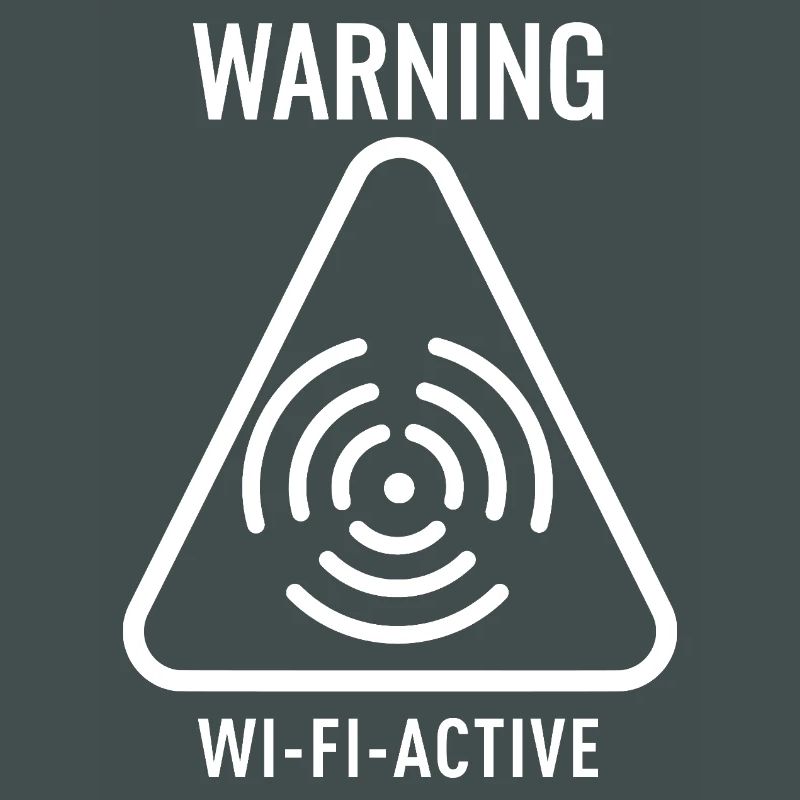 WiFi Active Warning Triangle