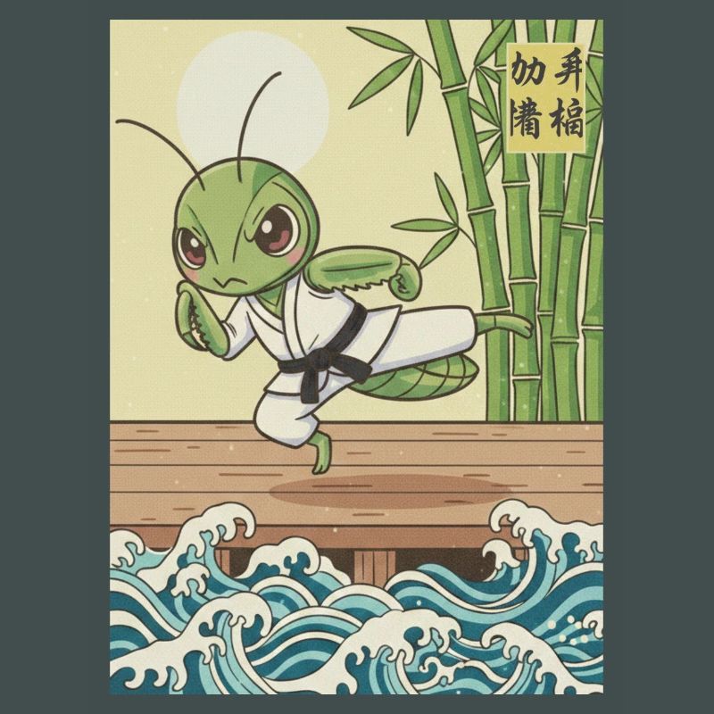 Kawaii Kampfkunst Gottesanbeterin