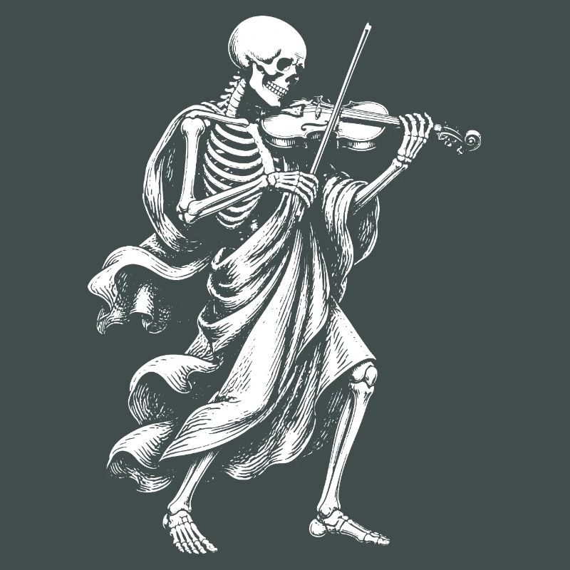 Skeleton Plays Violin