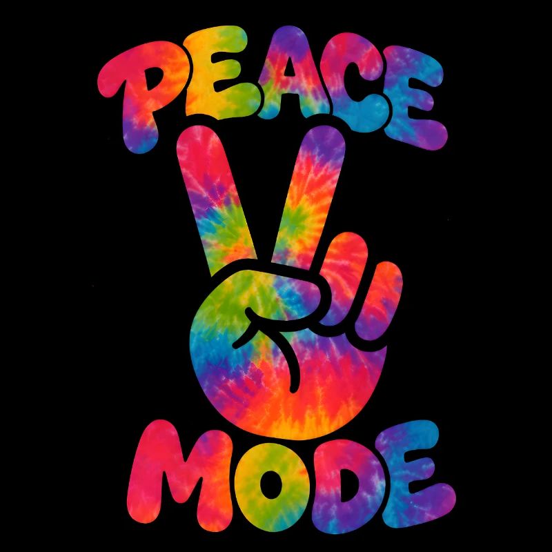 PEACE MODE – Psychedelic Retro Style mit Neon Vibe