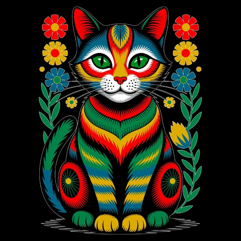 Folk Katze – Bunte Seele der Natur