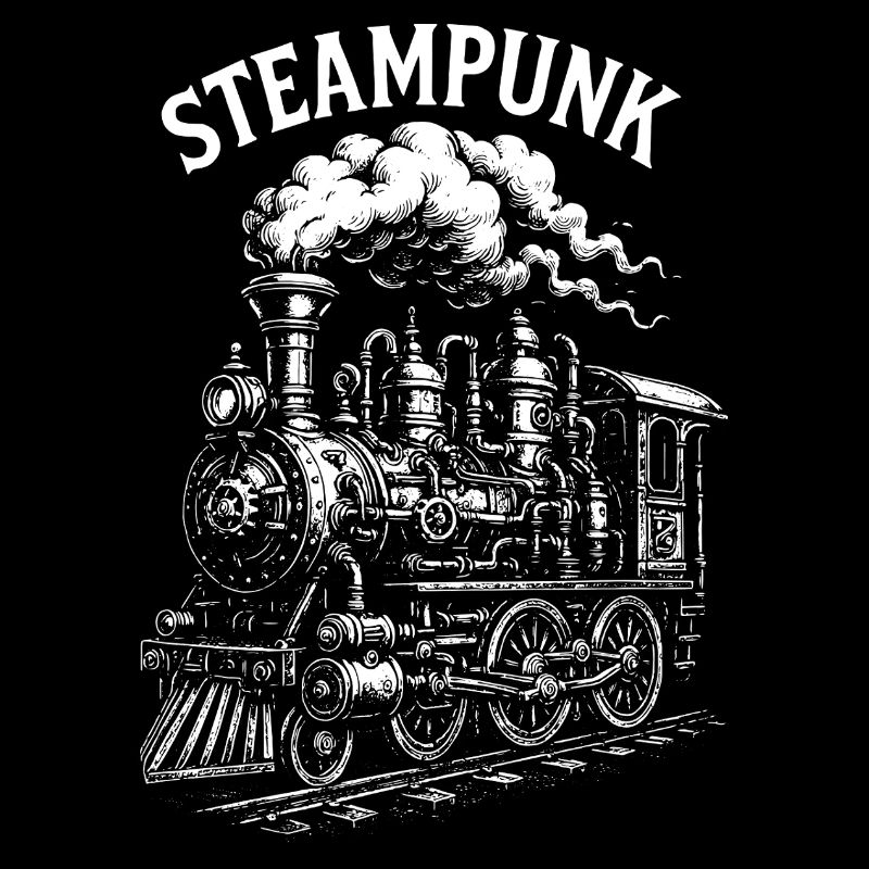 Steampunk Steam Locomotive