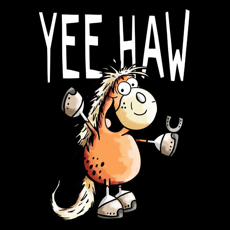 Yee Haw Cheval - Cheveaux - Comique