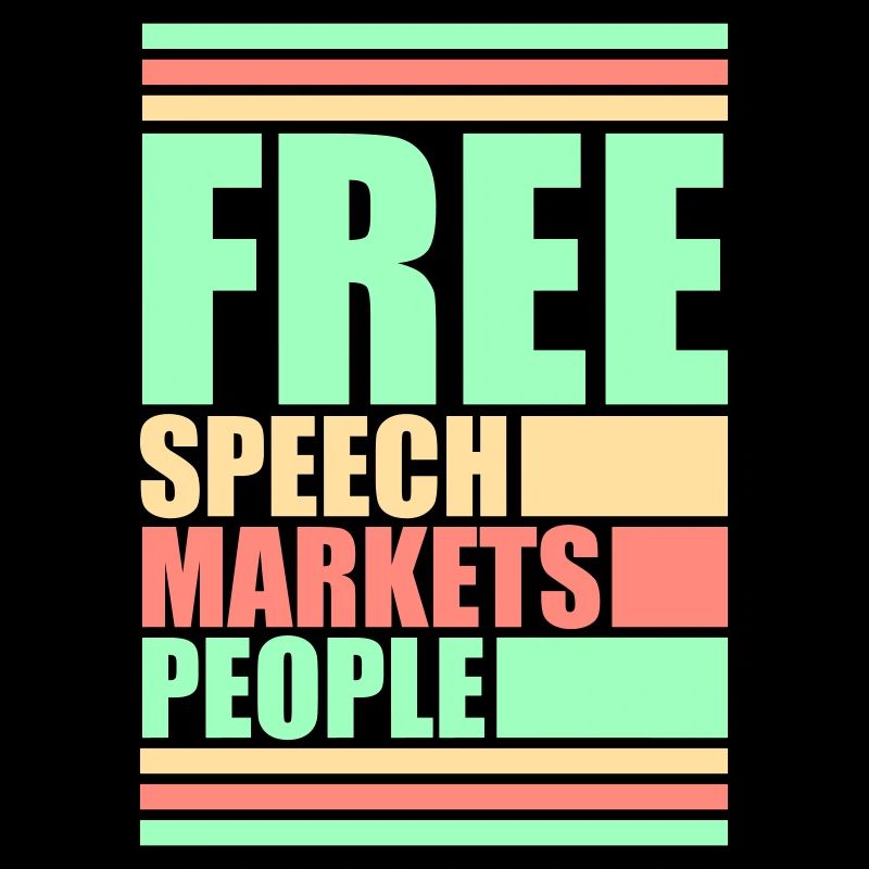 Marché de la liberté d’expression Peuple Libertarian Freedom Logo