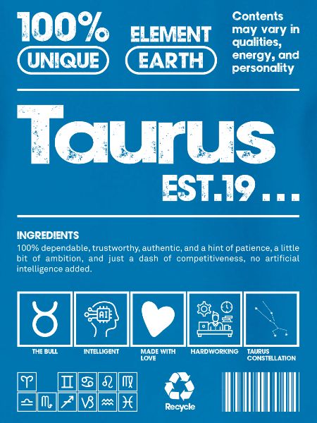 Taurus Retro Glyphs Tee