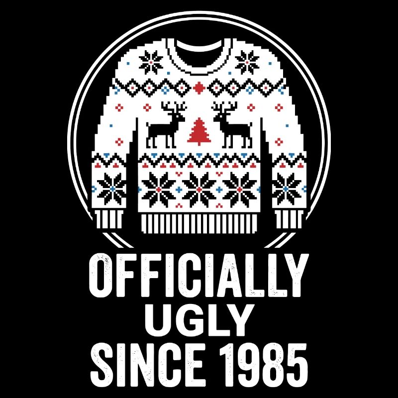 Pull officiel de Noël laid 1985