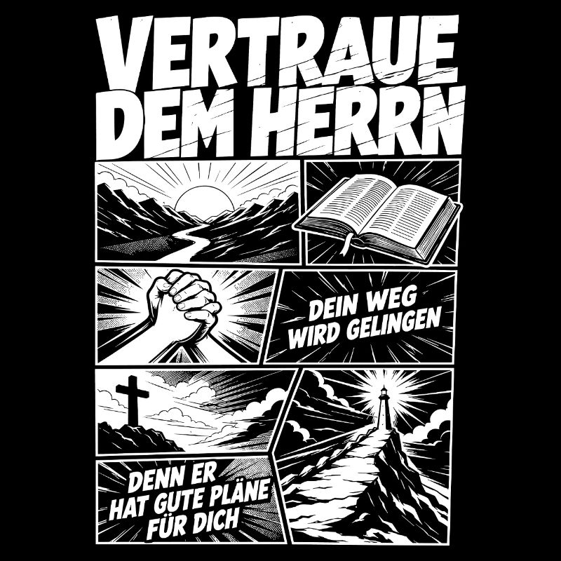 Vertraue dem Herrn christlicher Spruch