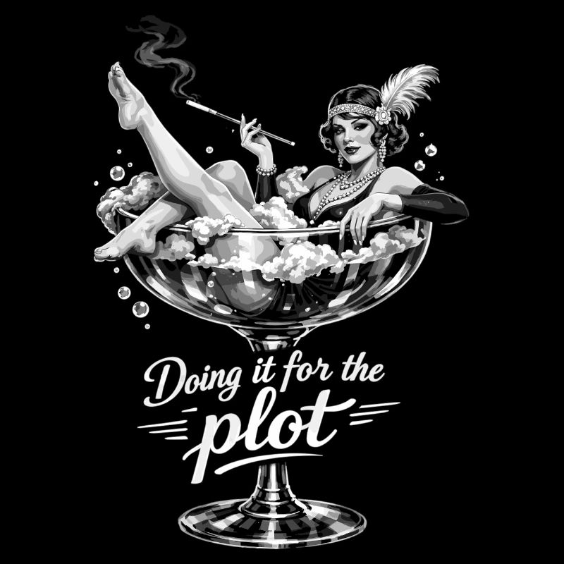 Doing it for the plot – Vintage Flapper Glas