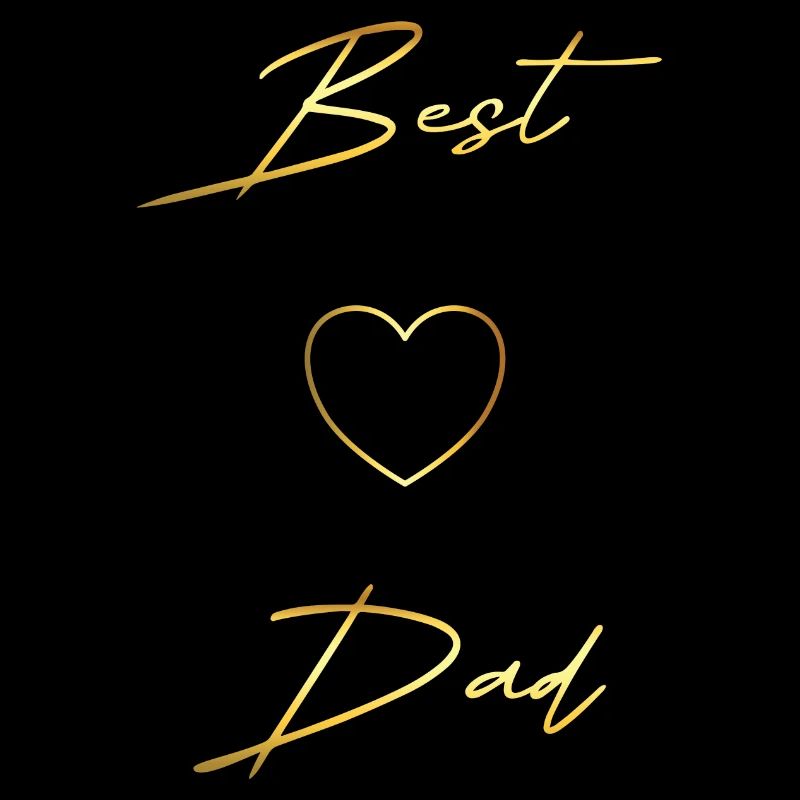 Best Dad gold Design