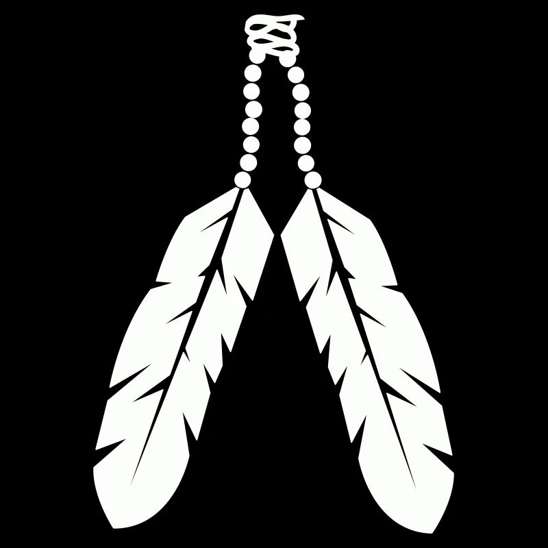 Conception de pendentif en plume autochtone