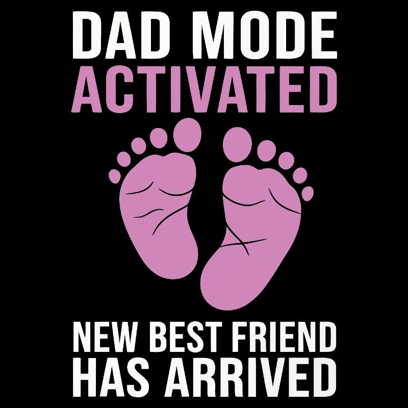 Dad Mode Activated Feet Pink